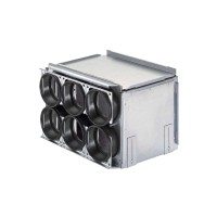 6-port Supply Filter Casing Manifold with 6.3" 160mm End Plate